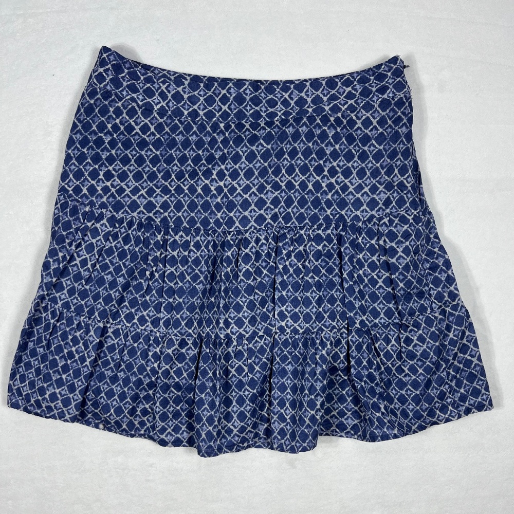 LOFT blue print skirt